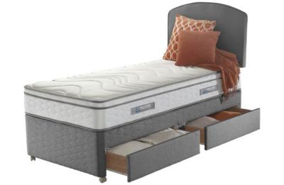 Sealy Repose Cushion Top Single 2 Drawer Divan